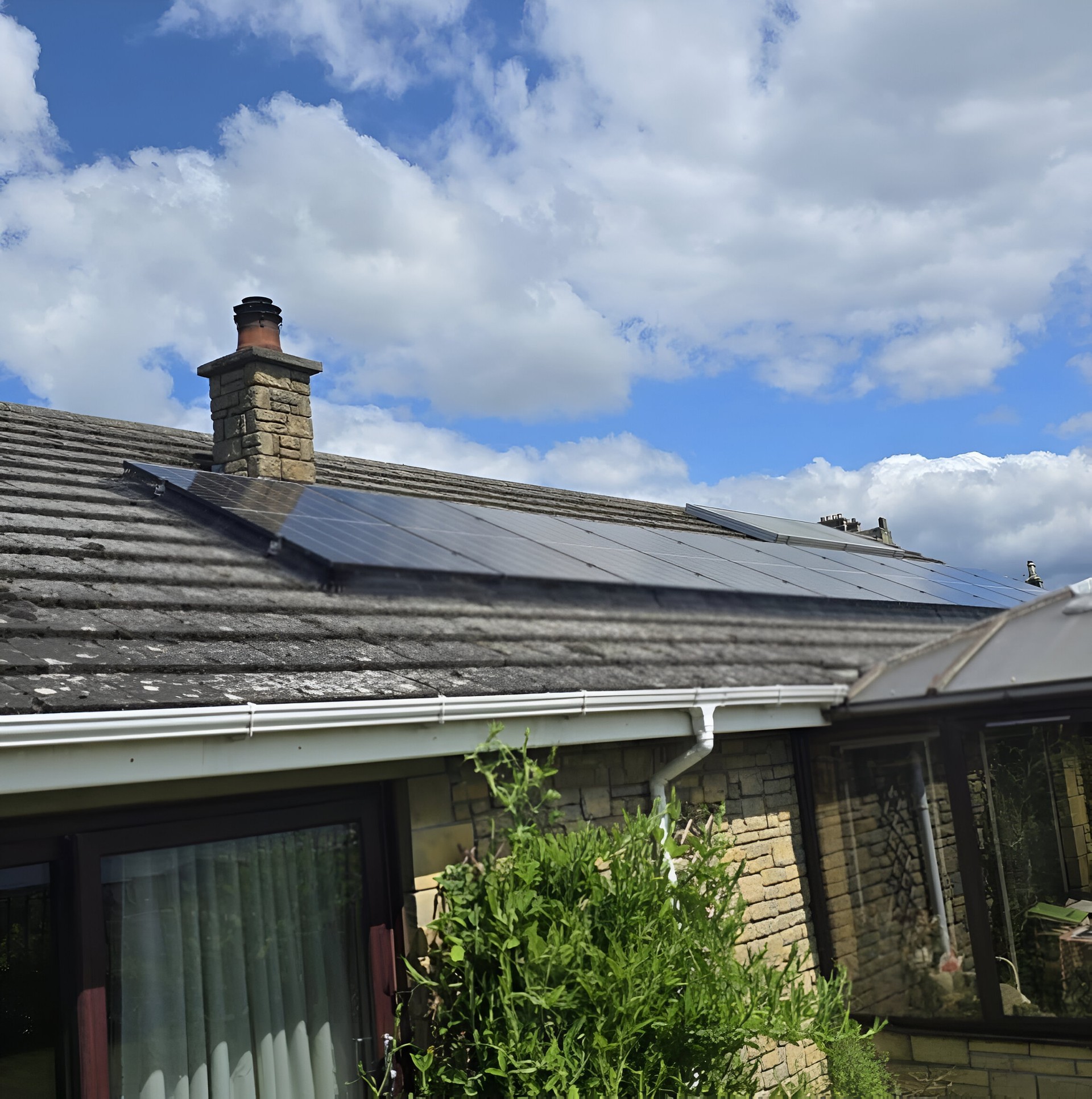 Solar PV Installed on a roof of a residential house