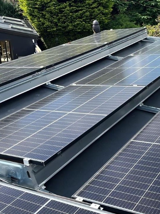 solar pv installed on a roof