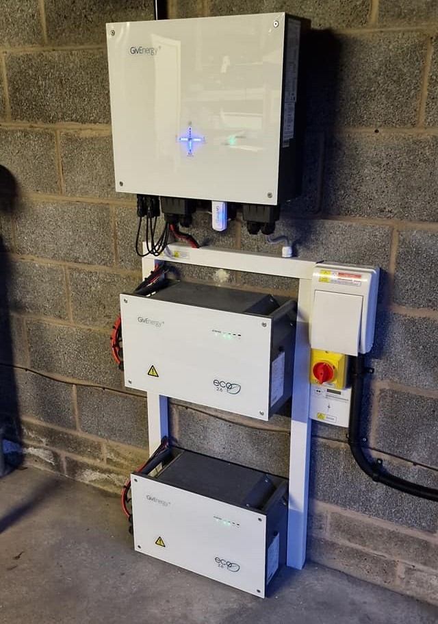 Solar Battery Storage connected to the Solar PV panels