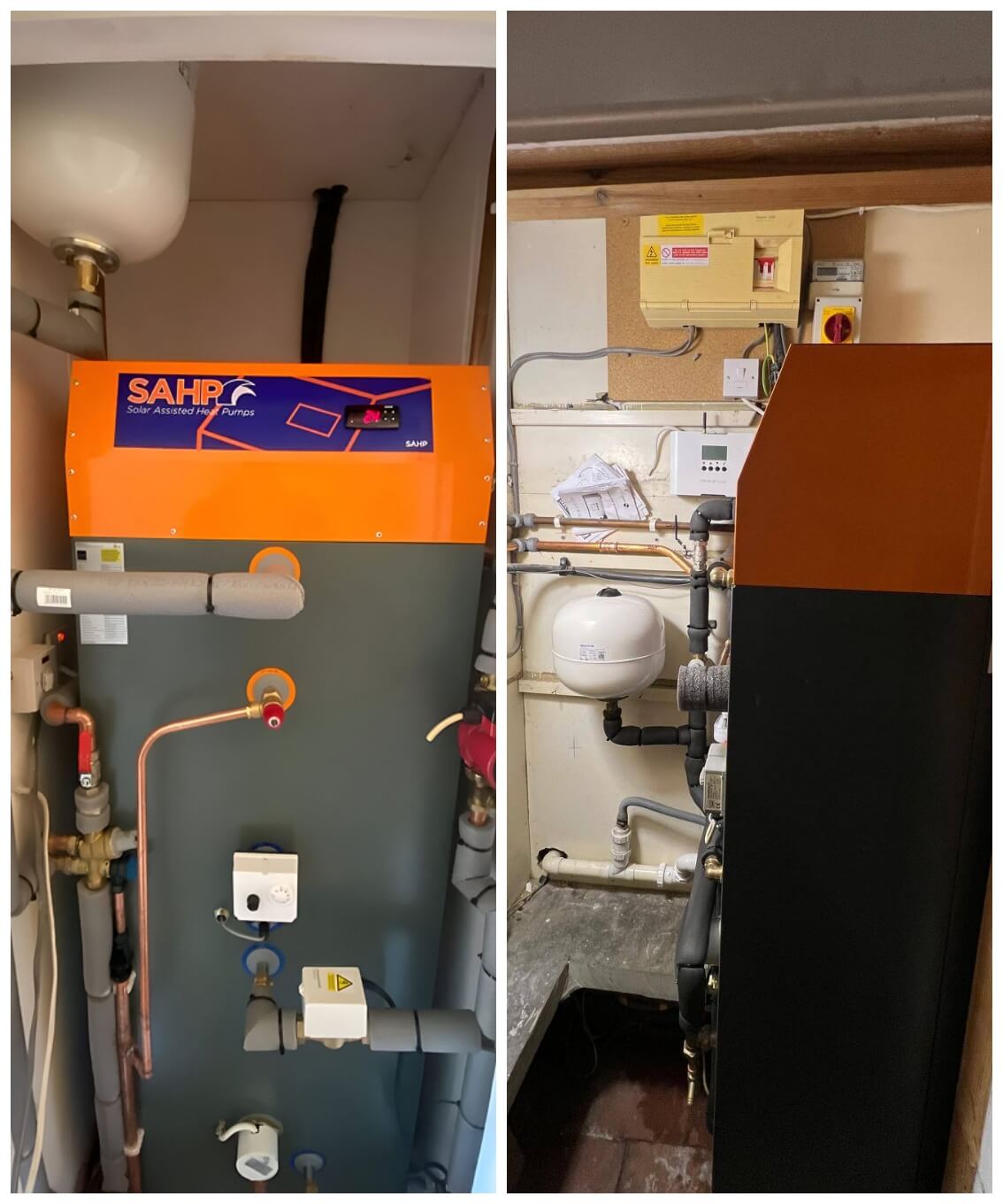 A solar-assisted heat pump installed in a residential property, providing consistent comfort throughout all seasons with minimal environmental impact.