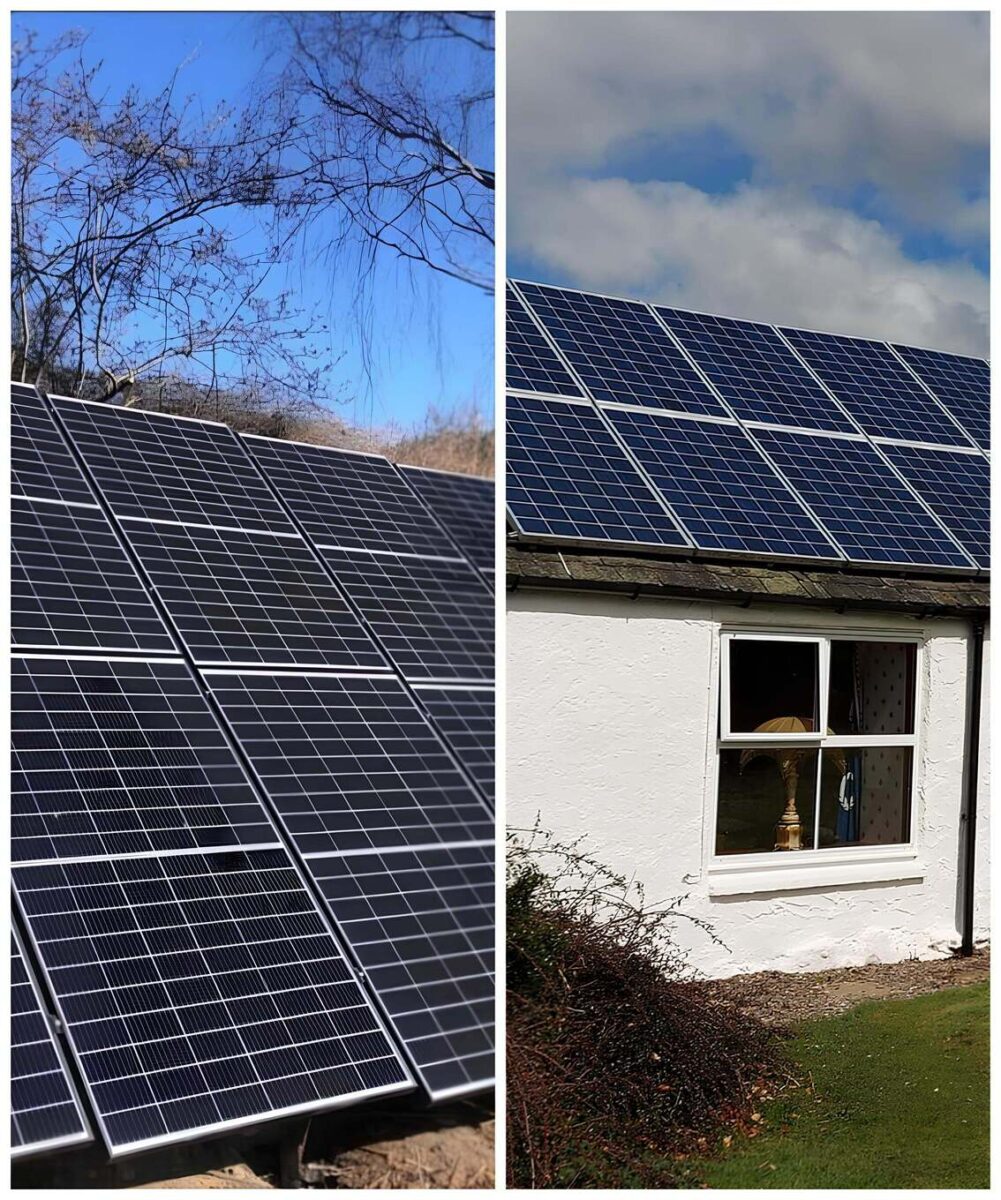 An energy-saving home featuring a fully installed rooftop solar panel system, delivering reliable and clean electricity.