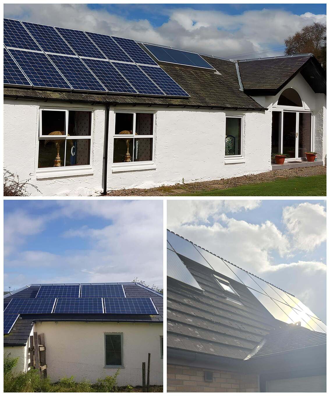 An energy-saving home featuring a fully installed rooftop solar panel system, delivering reliable and clean electricity.