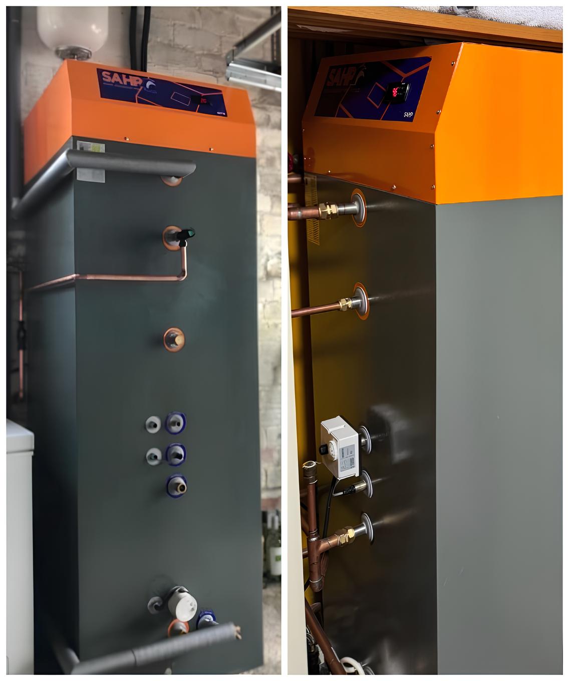 High-performance solar-assisted heat pump system installed neatly by experienced professionals for sustainable home heating