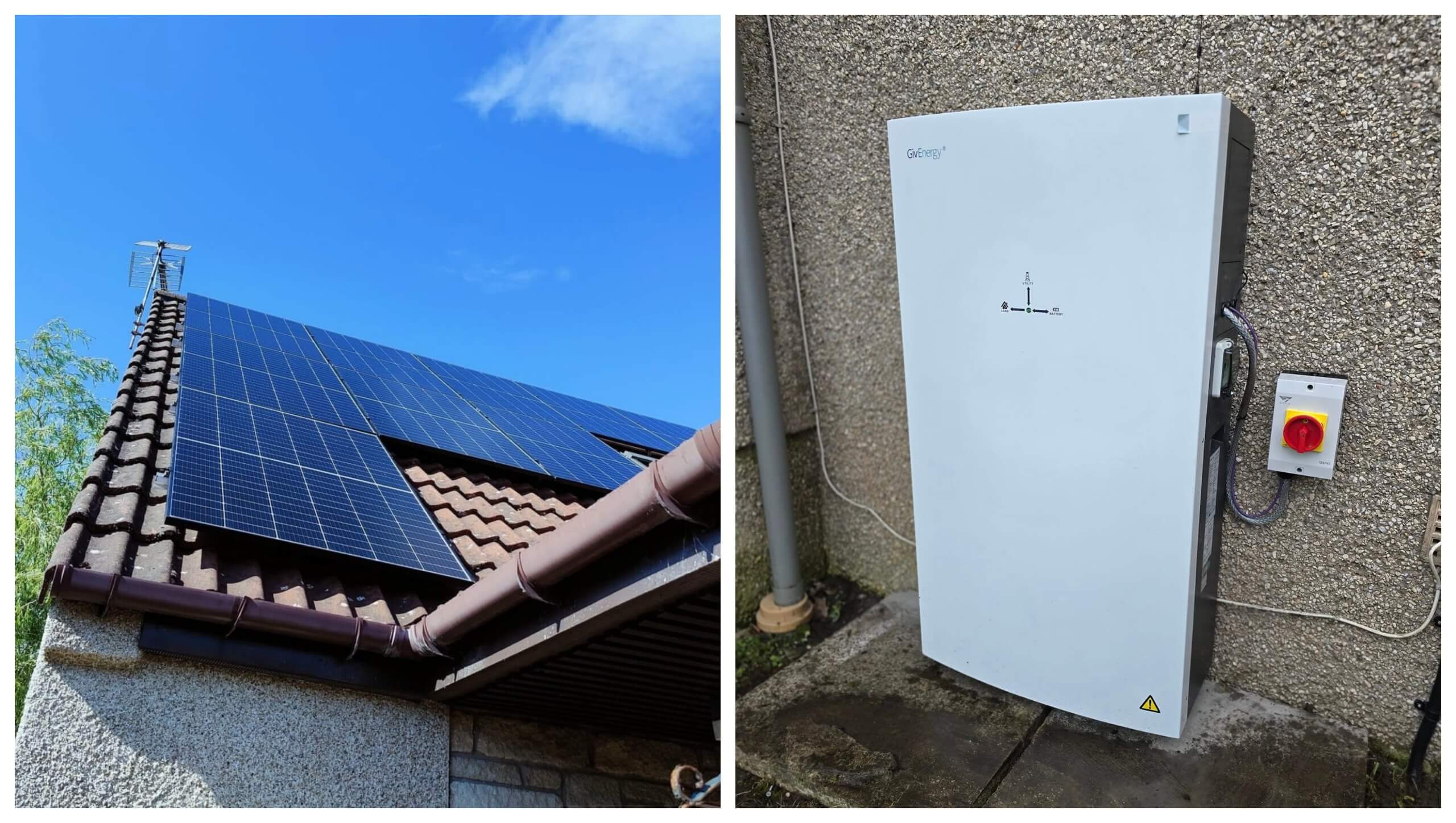 Residential solar panel system installed with precision on modern home rooftop for clean energy