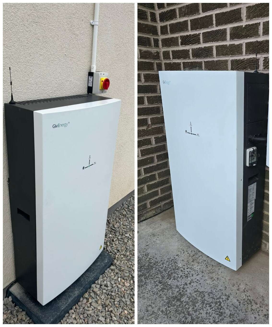 Compact solar battery unit installed outside near garden area, supporting eco-friendly residential power backup.